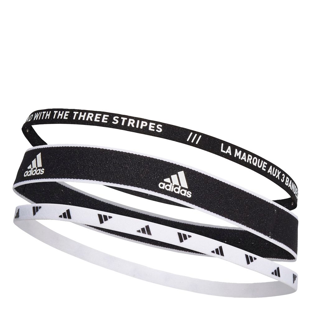 Banda de Sudor Adidas para Cabeza de Entrenamiento Paquete de 3 Negro Unisex