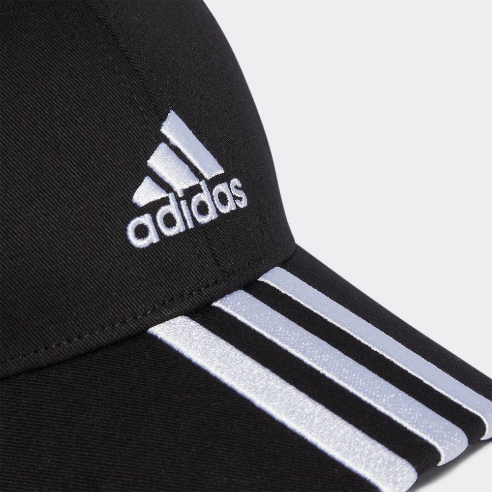 Foto 5 | Gorra Béisbol 3 Franjas Sarga De Algodón Adidas Negro Unisex