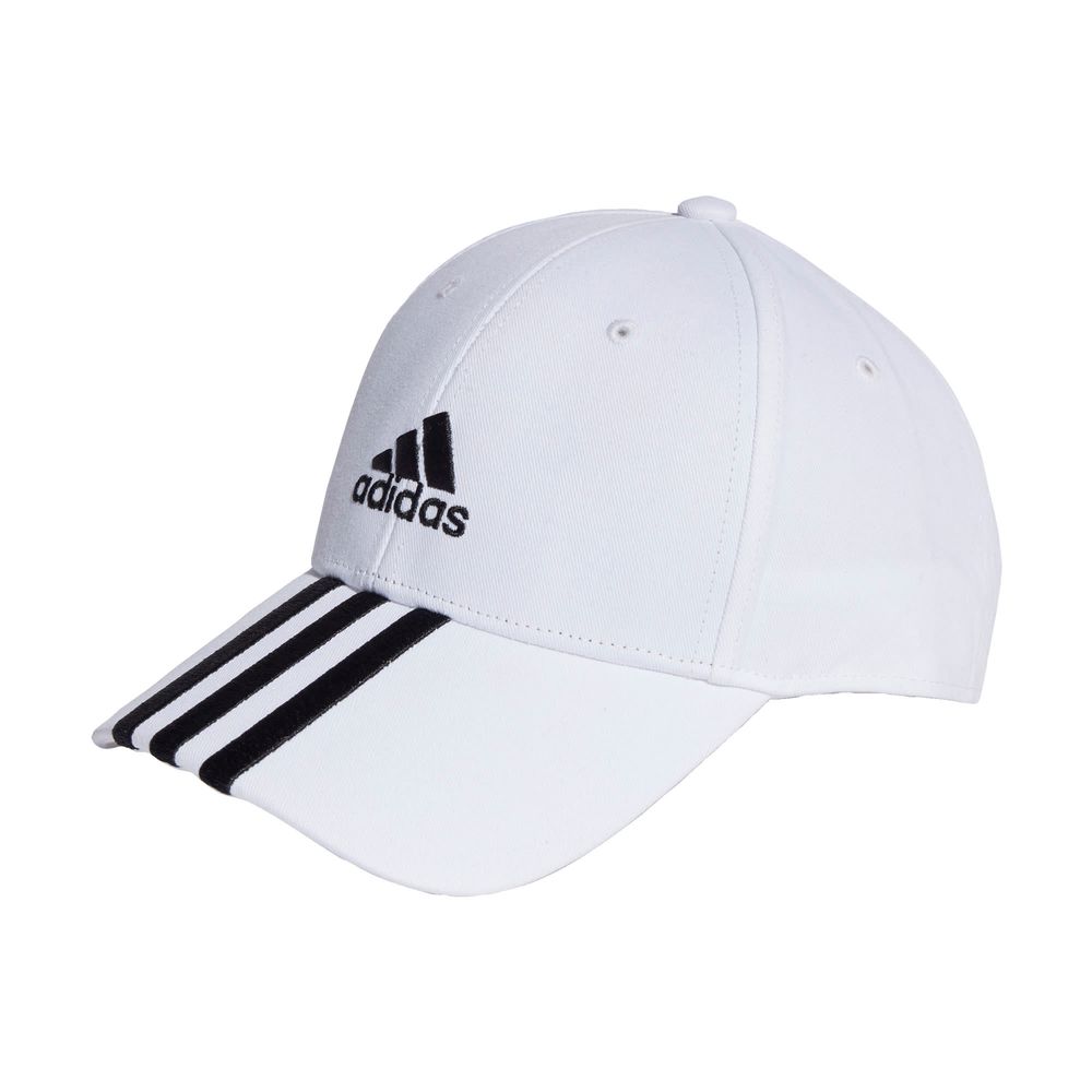 Gorra de Beisbol Adidas 3 Franjas Sarga de Algodón Blanco Unisex