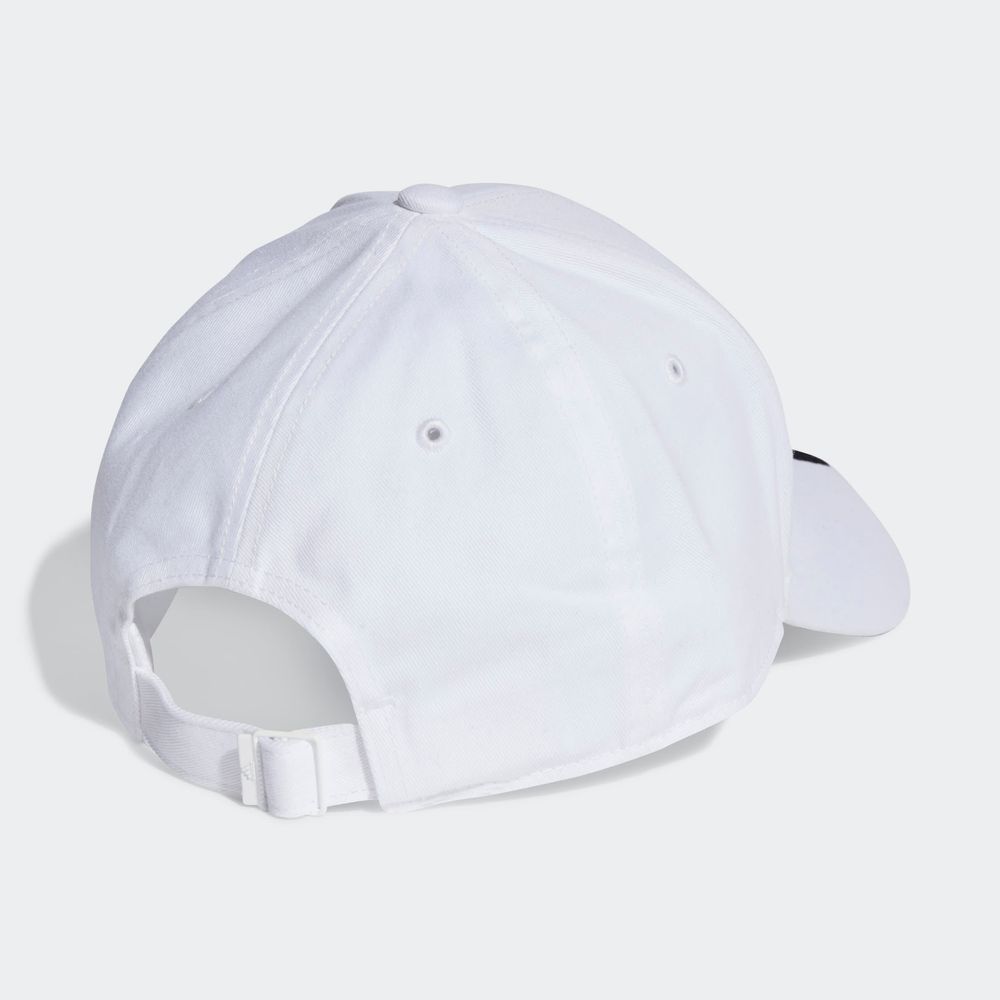 Foto 4 | Gorra de Beisbol Adidas 3 Franjas Sarga de Algodón Blanco Unisex