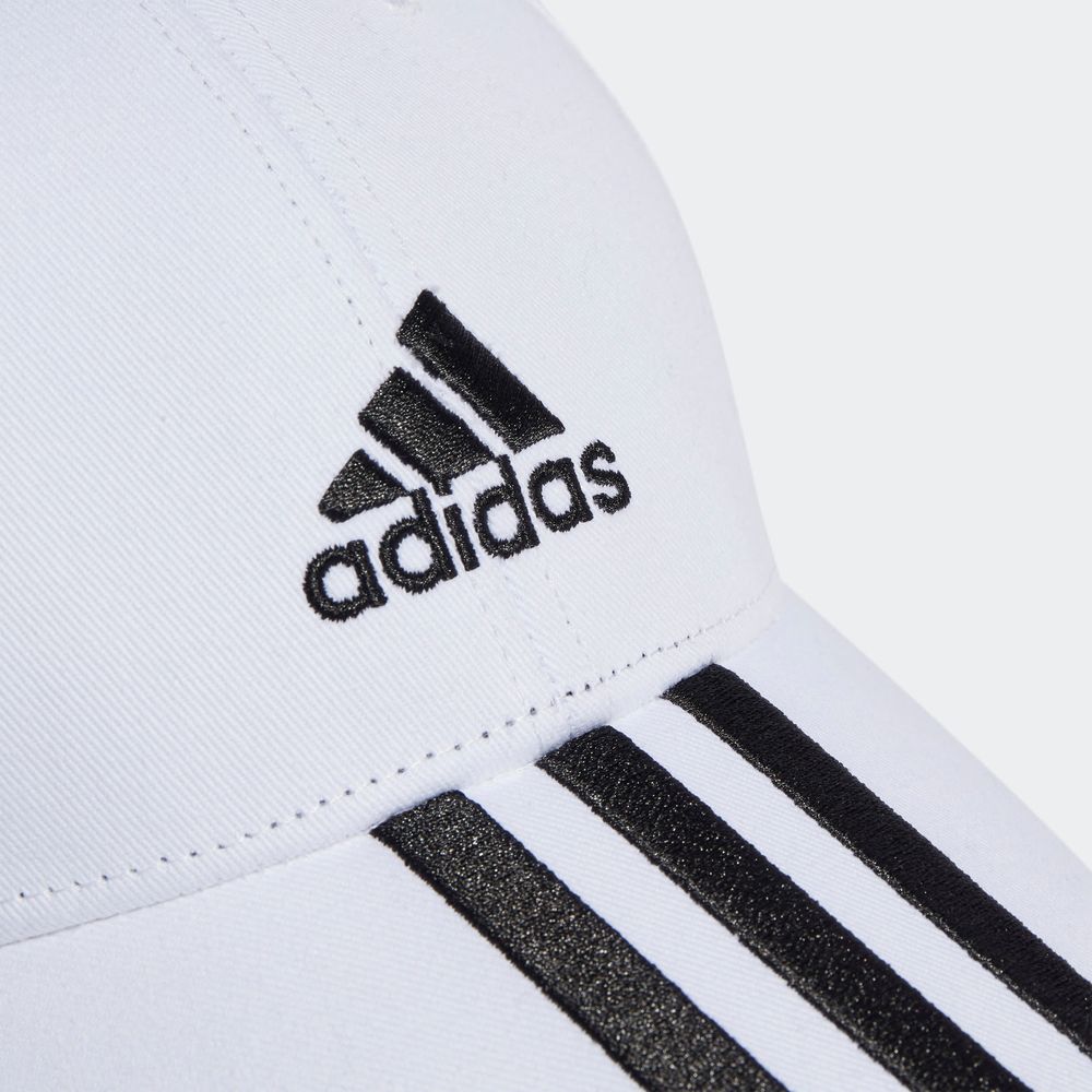 Foto 6 pulgar | Gorra de Beisbol Adidas 3 Franjas Sarga de Algodón Blanco Unisex
