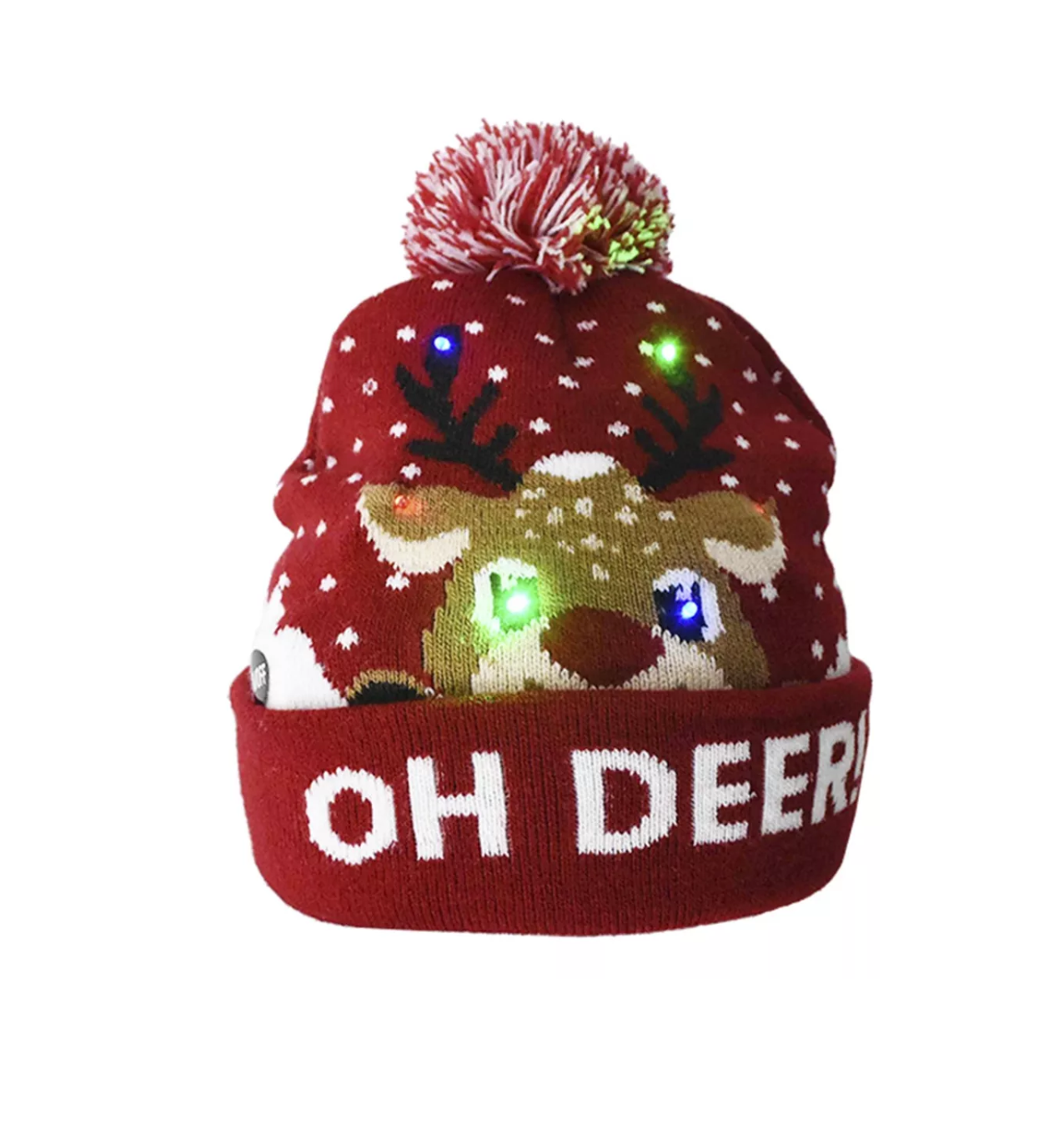 Foto 1 | Gorro Navideño Led Rojo