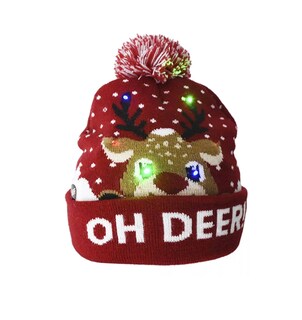 Foto 1 | Gorro Navideño Led Rojo