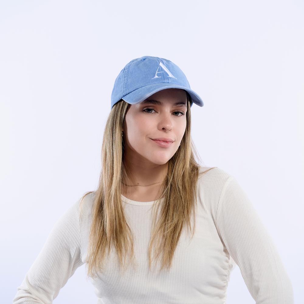 Foto 4 | Gorra Para Mujer Con Iniciales, Ajustable Y Moderna Luckyly, Letra A Azul