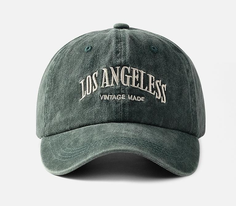 Foto 3 pulgar | Los Angeles Alfabeto Lavado Gorra De Béisbol Hombre Mujeres Verde
