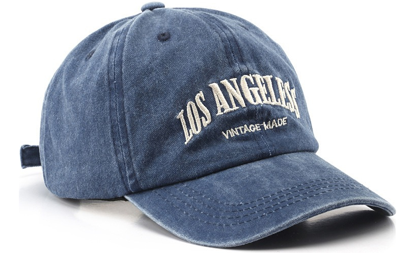 Los Angeles Alfabeto Lavado Gorra De Béisbol Hombre Mujeres Azul