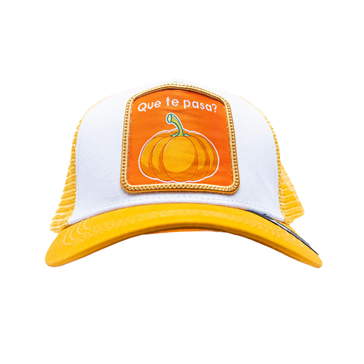Foto 2 pulgar | Gorra Original Curva Pook Frase Que Te Pasa Calabaza