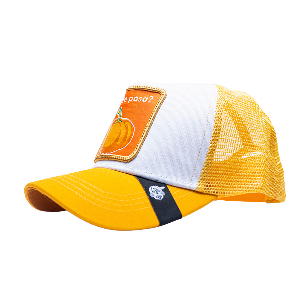 Foto 3 pulgar | Gorra Original Curva Pook Frase Que Te Pasa Calabaza