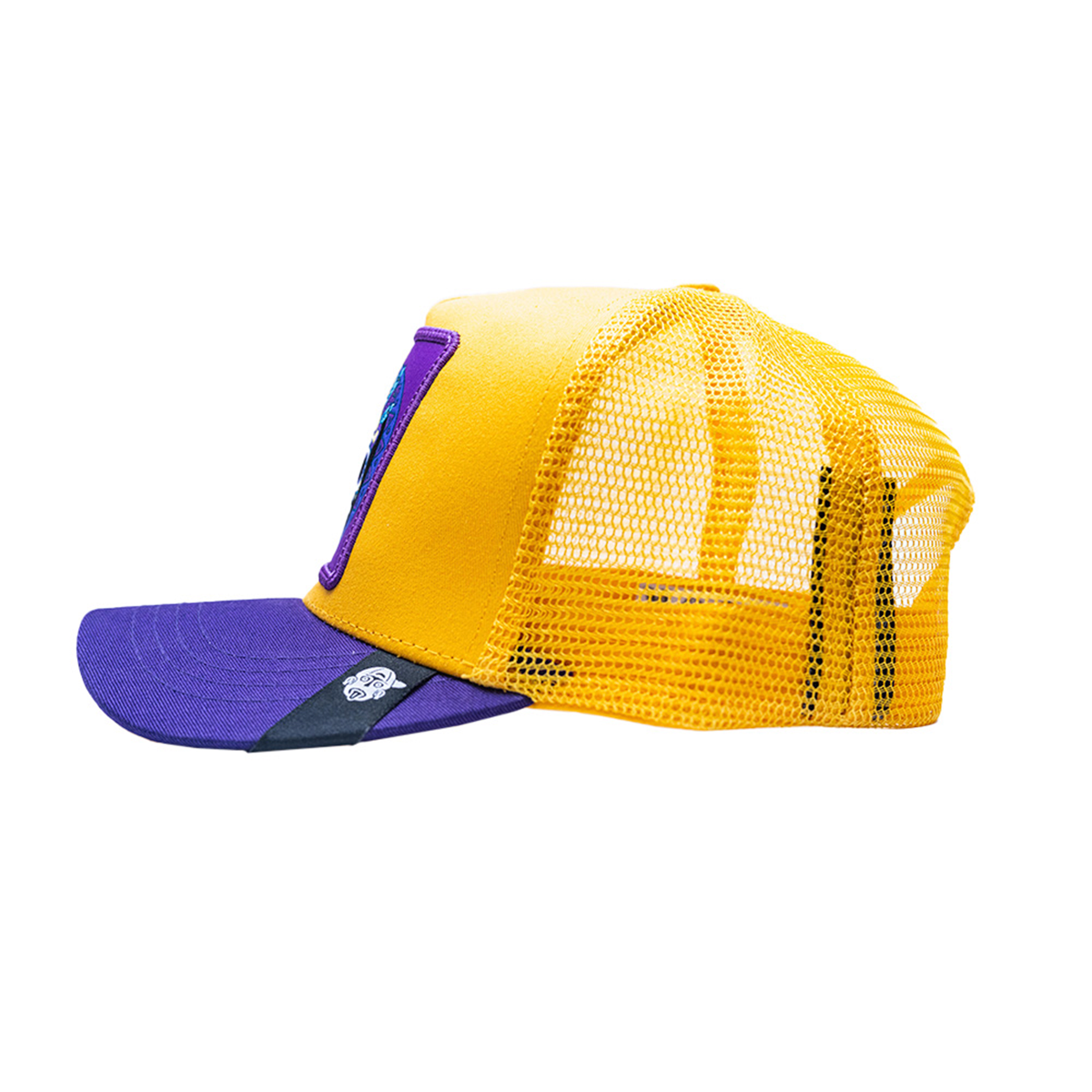 Foto 3 | Gorra Visera Curva Con Malla Y Ajustador Pook Calaca Amarillo