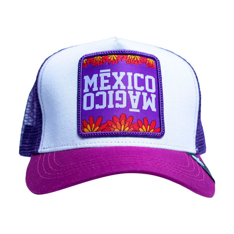 Foto 2 pulgar | Gorra Original Curva Pook Frase Mèxico Flores