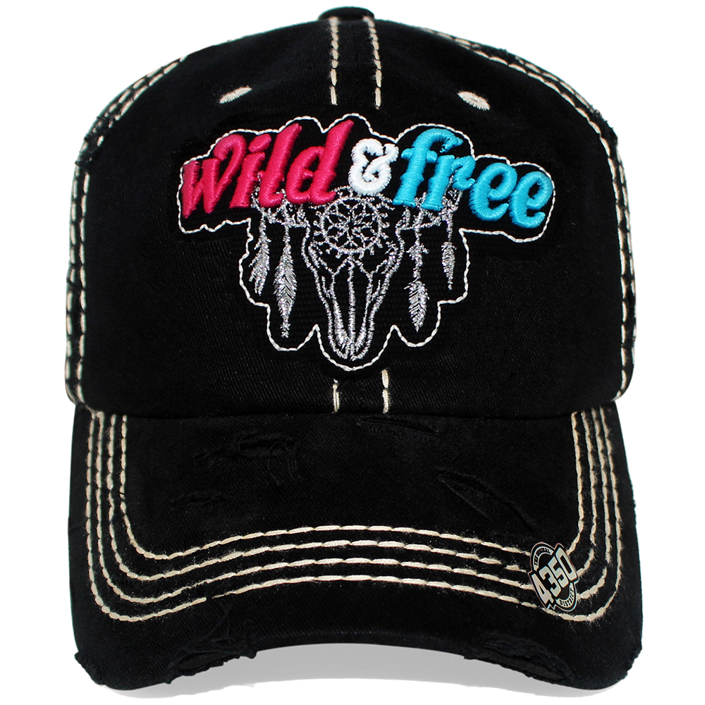 Foto 3 pulgar | Gorra Original Curva Pook Frase Wild And Free