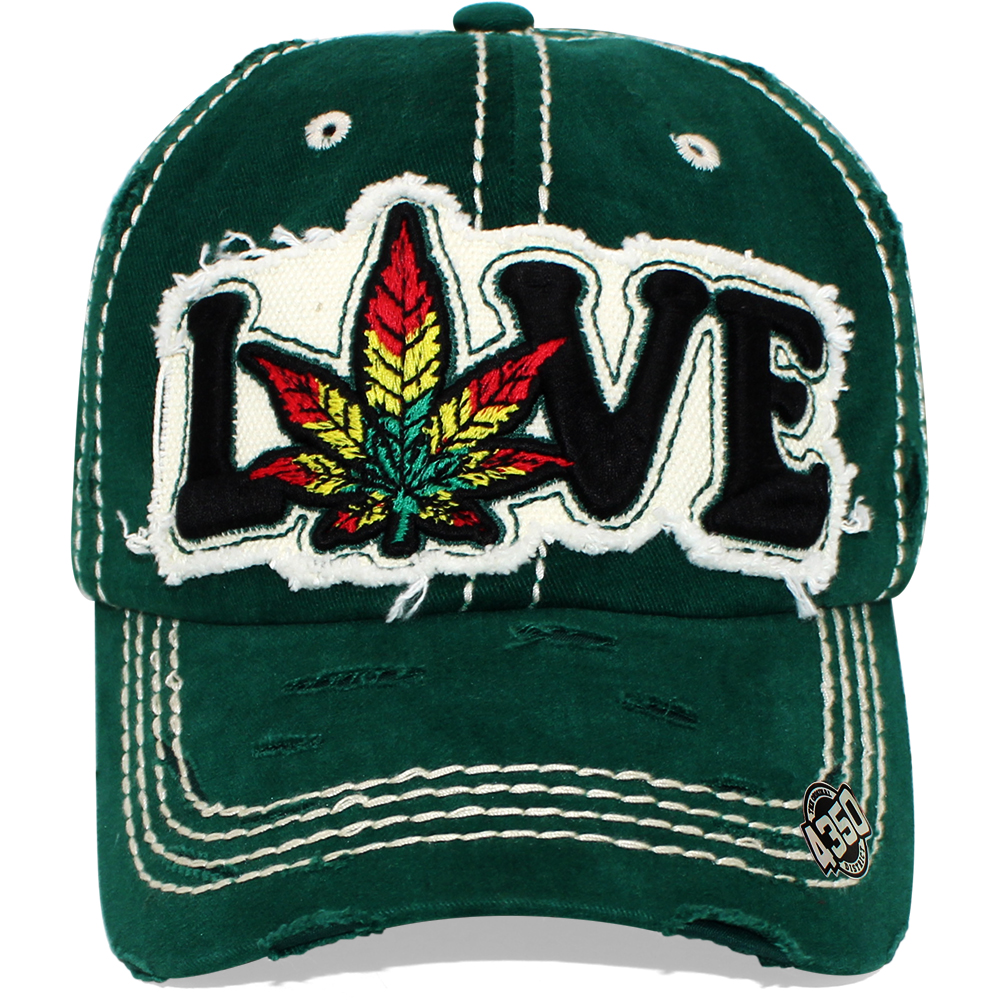 Foto 2 pulgar | Gorra Original Curva Pook Frasde Love Weed