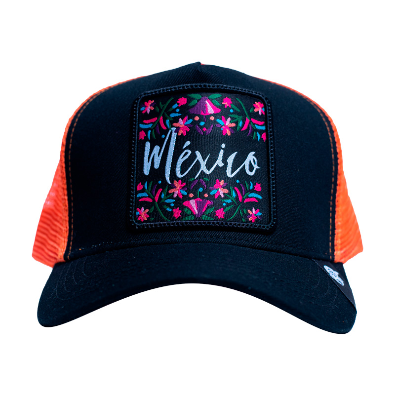 Gorra Original Curva Pook Frase Mèxico Flores