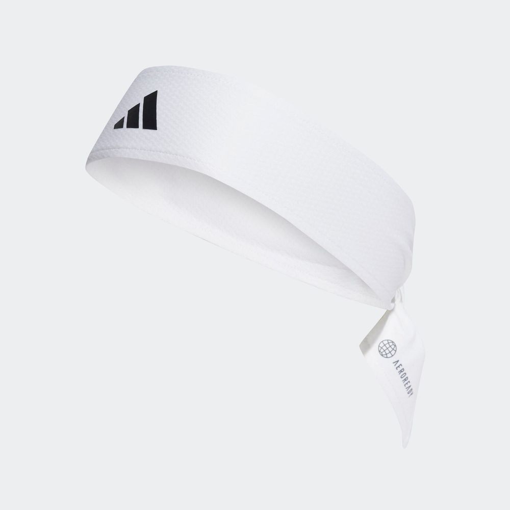 Foto 3 pulgar | Banda de Sudor de Tenis Adidas Aeroready Blanco Unisex