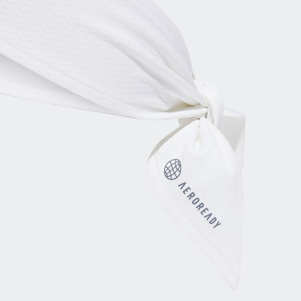 Foto 3 | Banda de Sudor de Tenis Adidas Aeroready Blanco Unisex