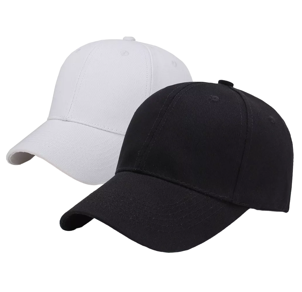 Gorras Deportivas Cómodas Unisex Color: Negro + Blanco