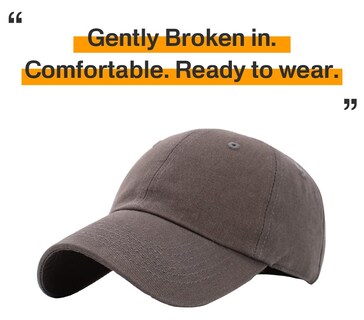 Foto 4 | Gorro De Papá Cap Kbethos Classic De Algodón Gris Oscuro - Venta Internacional.