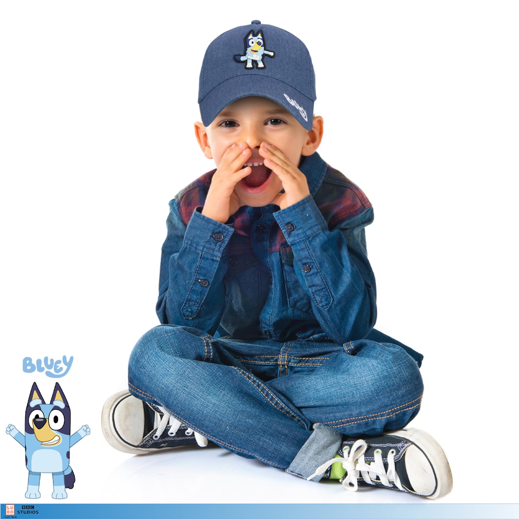 Foto 5 pulgar | Gorra De Béisbol Bluey Hat Ajustable Para Niños Pequeños, Algodón - Venta Internacional.