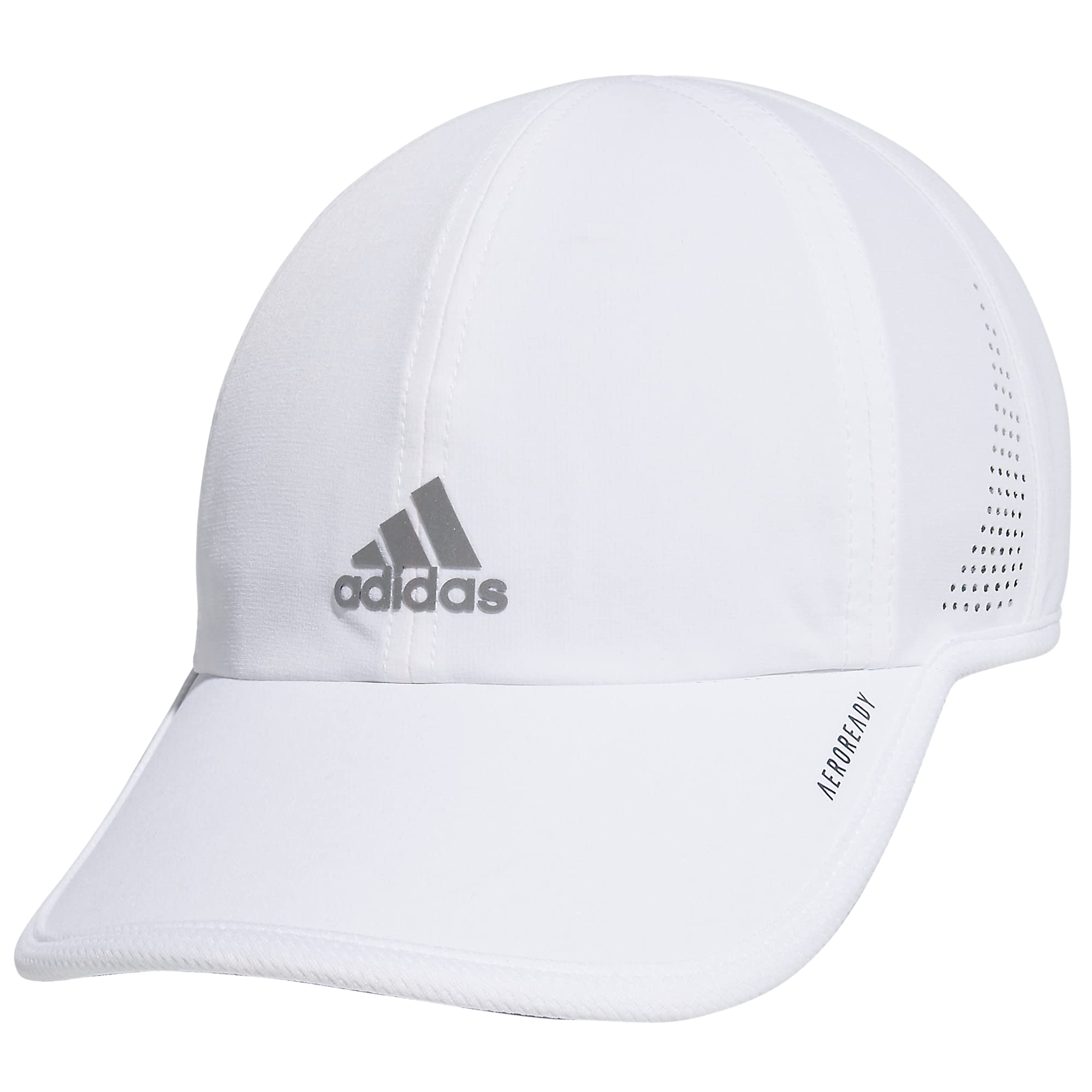 Foto 2 pulgar | Gorra Adidas Superlite Reflectante Blanco/plateado Para Mujer - Venta Internacional.