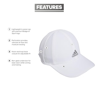 Foto 2 | Gorra Adidas Superlite Reflectante Blanco/plateado Para Mujer - Venta Internacional.
