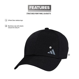 Foto 2 | Gorra De Béisbol Adidas Para Mujer Con Forma De Cola De Caballo Sin Espalda, Color Negro - Venta Internacional.