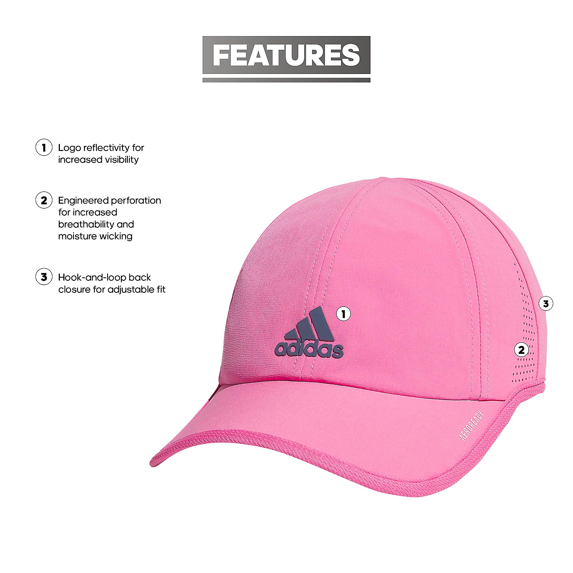 Foto 3 pulgar | Gorra Adidas Superlite Para Mujer, Ajustable, Talla Única - Venta Internacional.