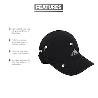 Foto 2 | Gorra Adidas Superlite Para Mujer, Ajuste Holgado, Ajustable, Negra - Venta Internacional.