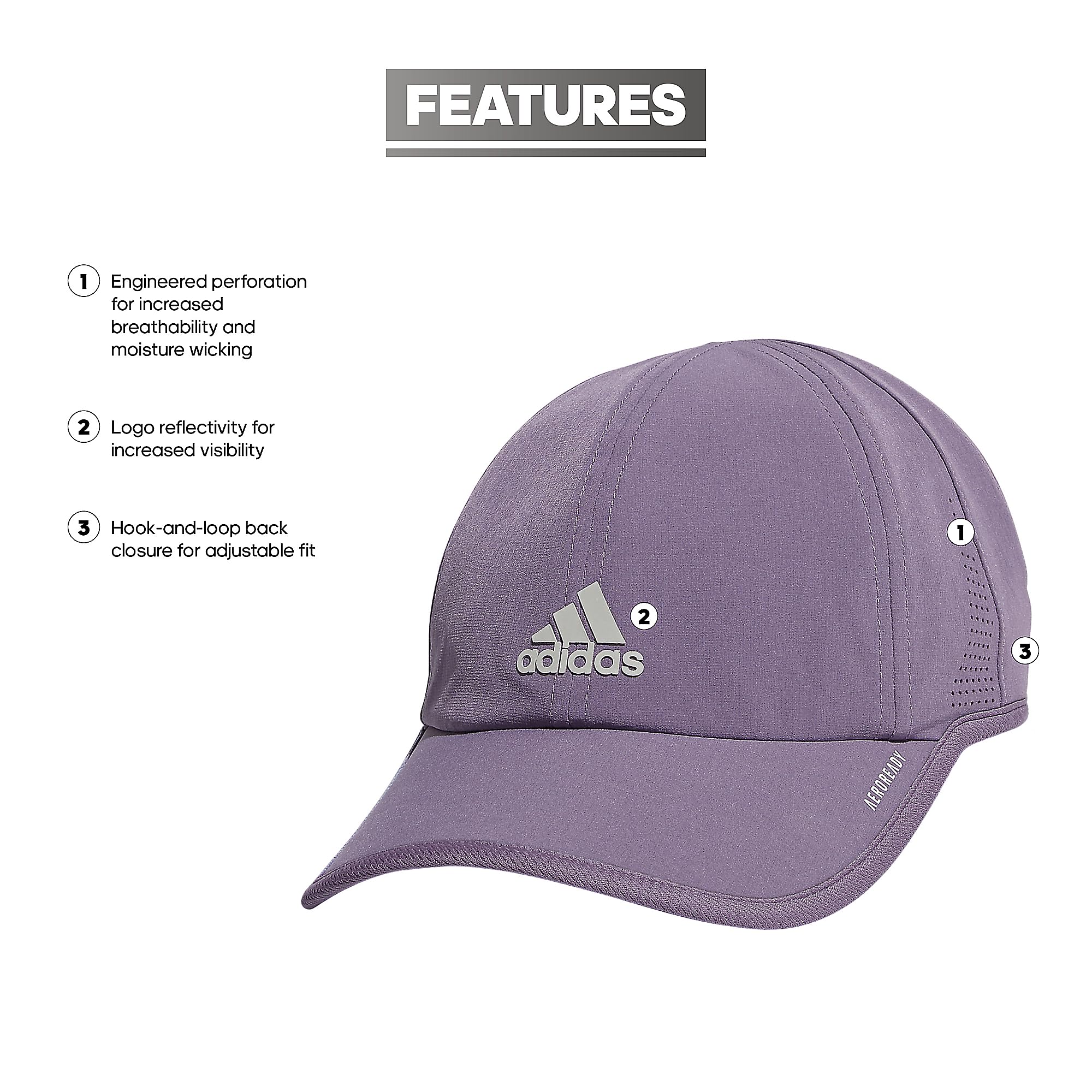 Foto 3 pulgar | Gorra Deportiva Adidas Superlite Para Mujer, De Corte Relajado - Venta Internacional.