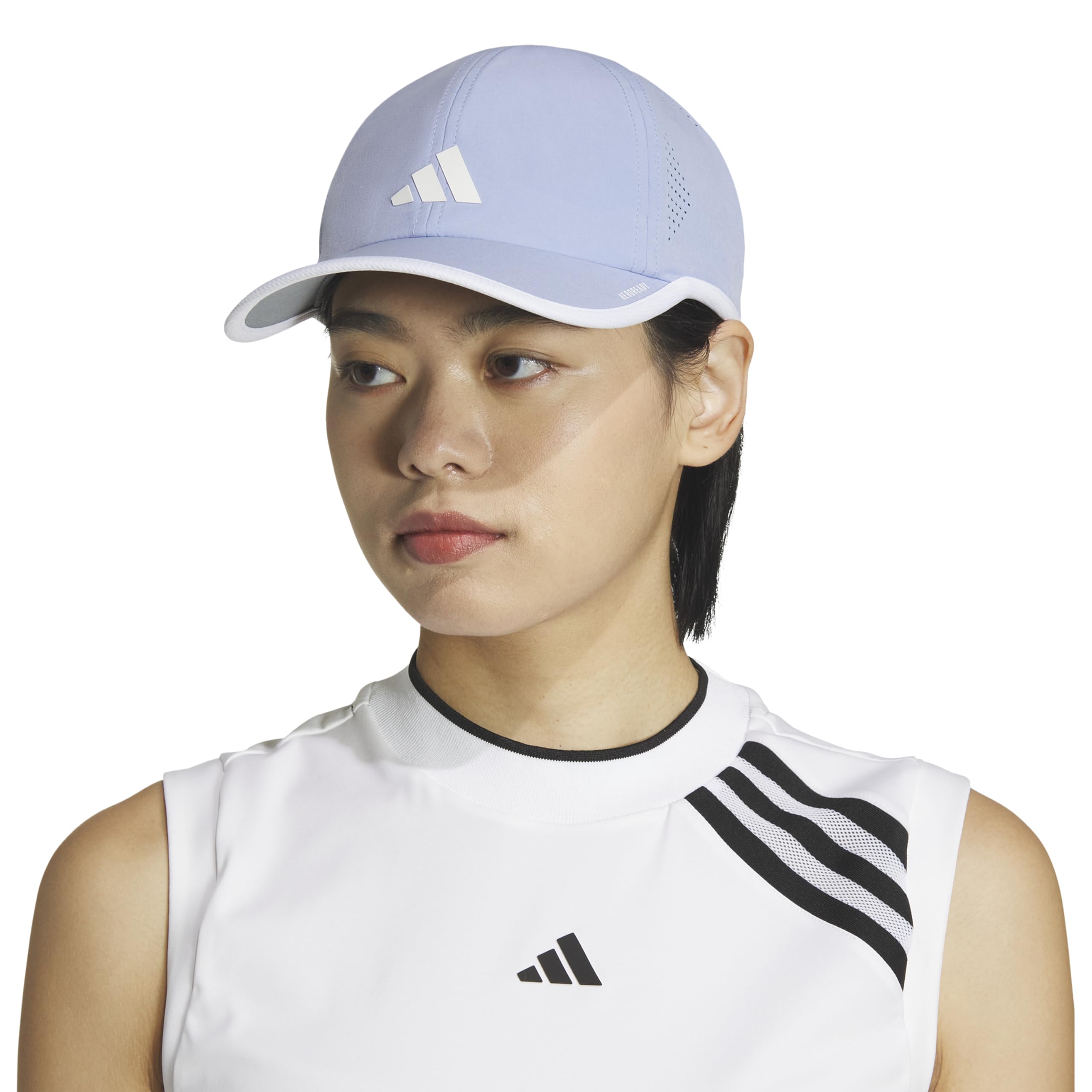 Foto 6 pulgar | Gorra Adidas Superlite Para Mujer, Corte Holgado, Azul Brillante Y Blanco - Venta Internacional.