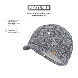 Foto 2 | Gorro Adidas Crystal Brimmer Para Mujer Onix Grey F23 - Venta Internacional.
