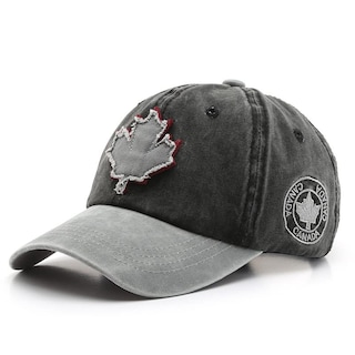 Foto 1 | Gorra De Béisbol Unisex Con Bordado De Hojas De Arce Lavadas - Venta Internacional.
