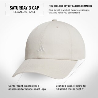 Foto 2 | Gorra De Béisbol Adidas Saturday De Corte Holgado Para Mujer - Venta Internacional.