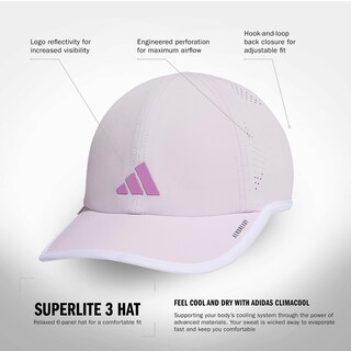 Foto 2 | Gorra Adidas Superlite Para Mujer, De Corte Relajado, Para Entrenamiento, Color Lavanda - Venta Internacional.