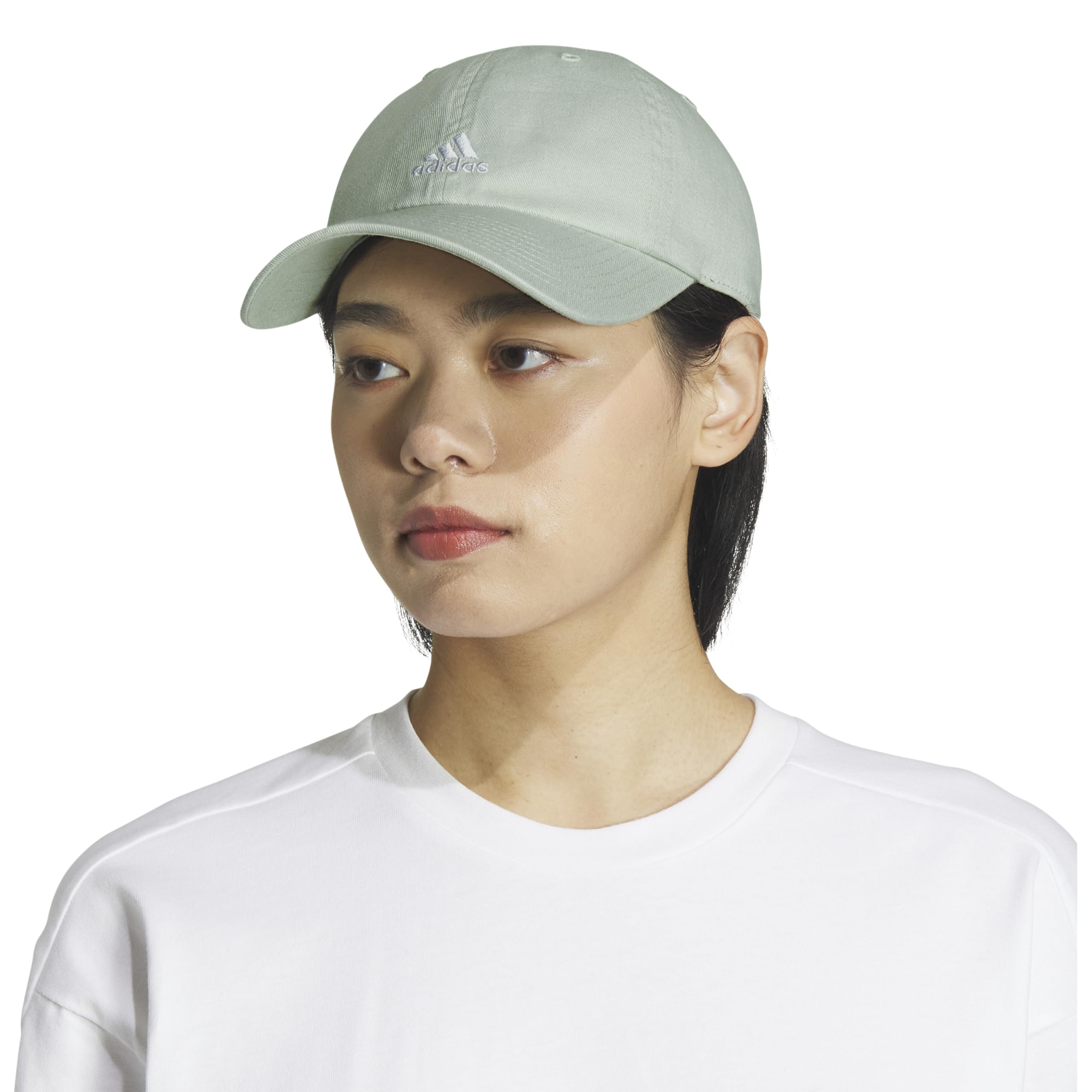 Foto 6 pulgar | Gorra Adidas Saturday Para Mujer, Corte Holgado, Lino Verde/blanco - Venta Internacional.
