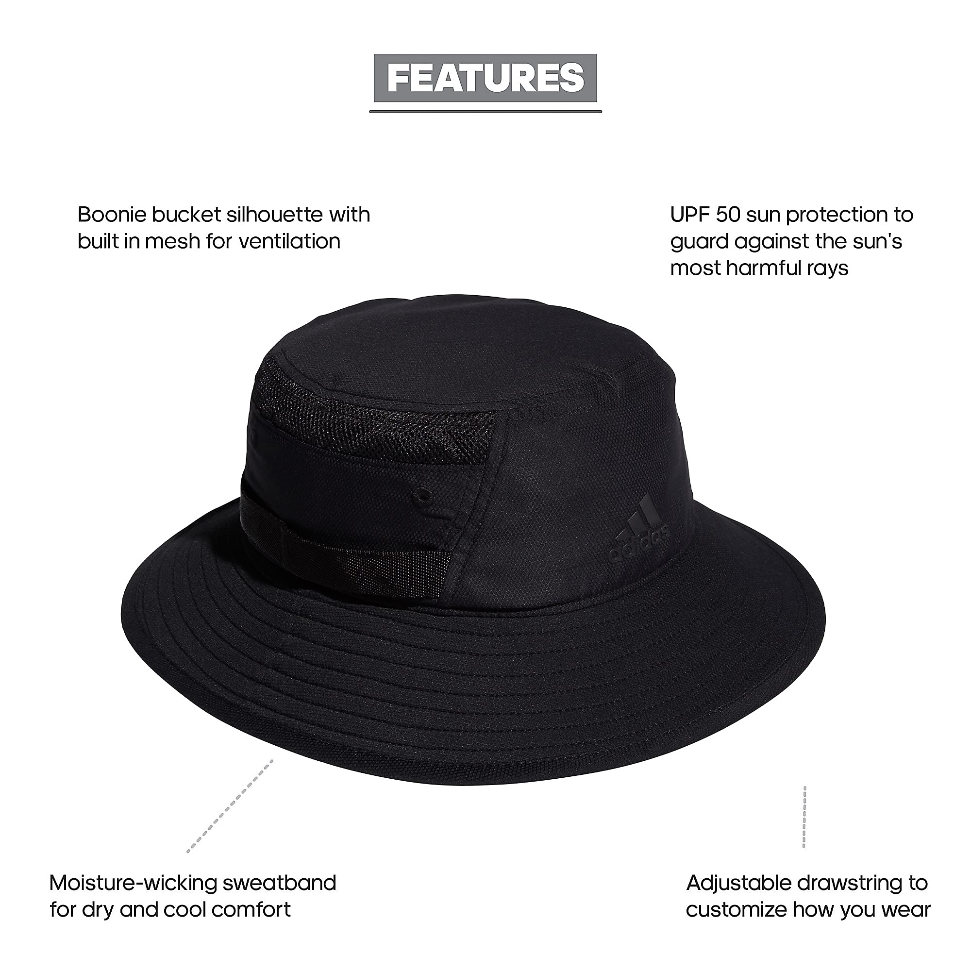 Foto 3 pulgar | Gorro De Pescador Adidas Victory Iii Para Hombre Negro (l-xl) - Venta Internacional.