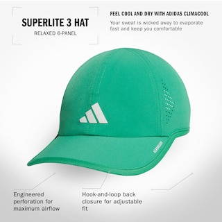 Foto 2 | Gorra Adidas Superlite Para Mujer, Corte Relajado, Color Verde Y Blanco - Venta Internacional.