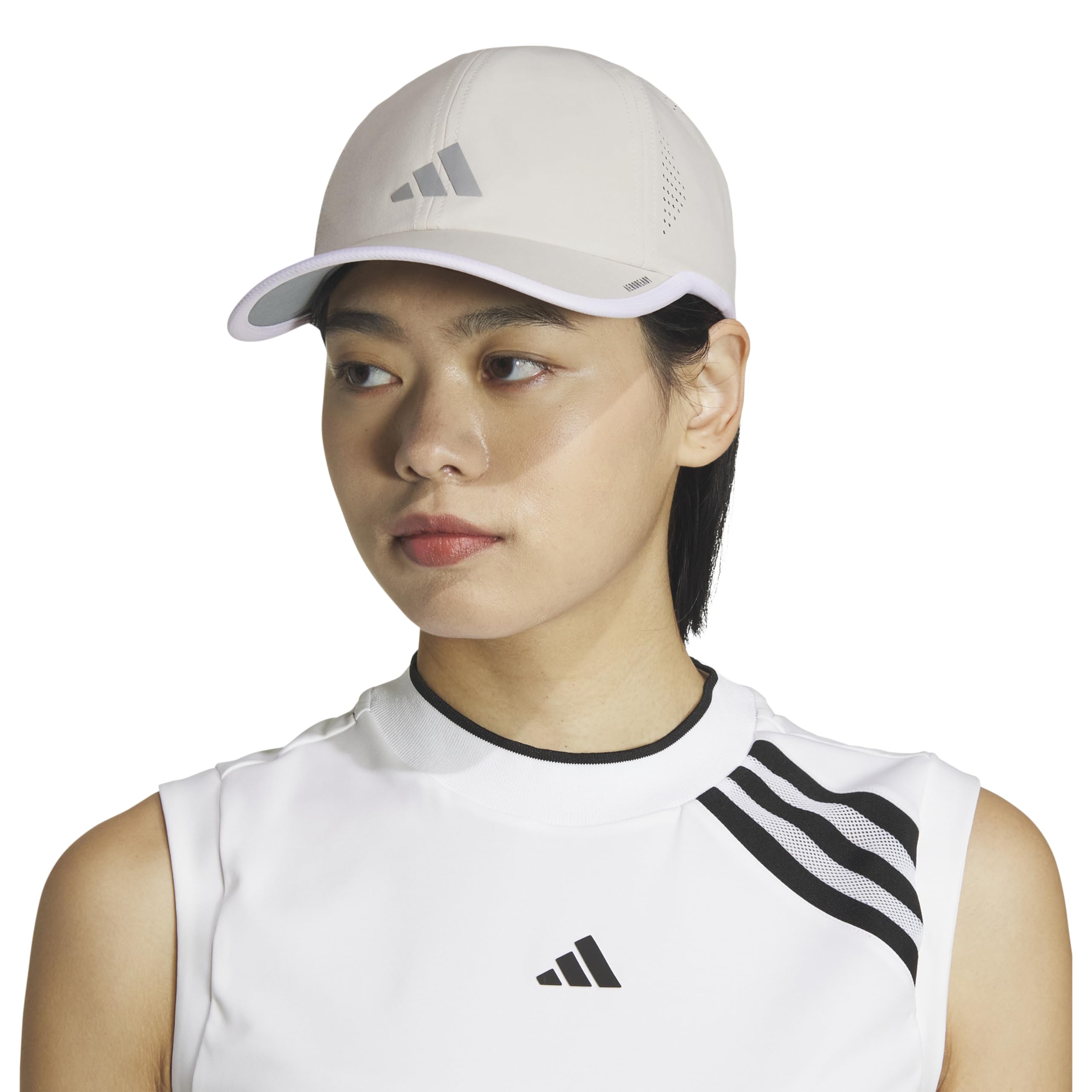 Foto 6 pulgar | Gorro Adidas Superlite Alúmina Beige/plateado Metálico/blanco - Venta Internacional.