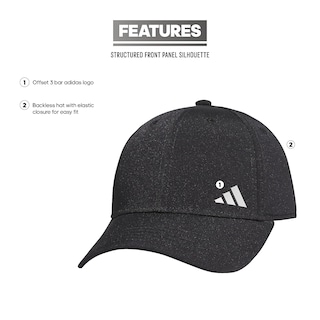 Foto 2 | Gorra De Béisbol Adidas Para Mujer Con Forma De Cola De Caballo Sin Espalda, Color Negro Y Plateado - Venta Internaci