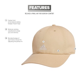 Foto 2 | Gorra De Béisbol Adidas Saturday Hat Magic Para Mujer, Color Beige Y Blanco Roto - Venta Internacional.