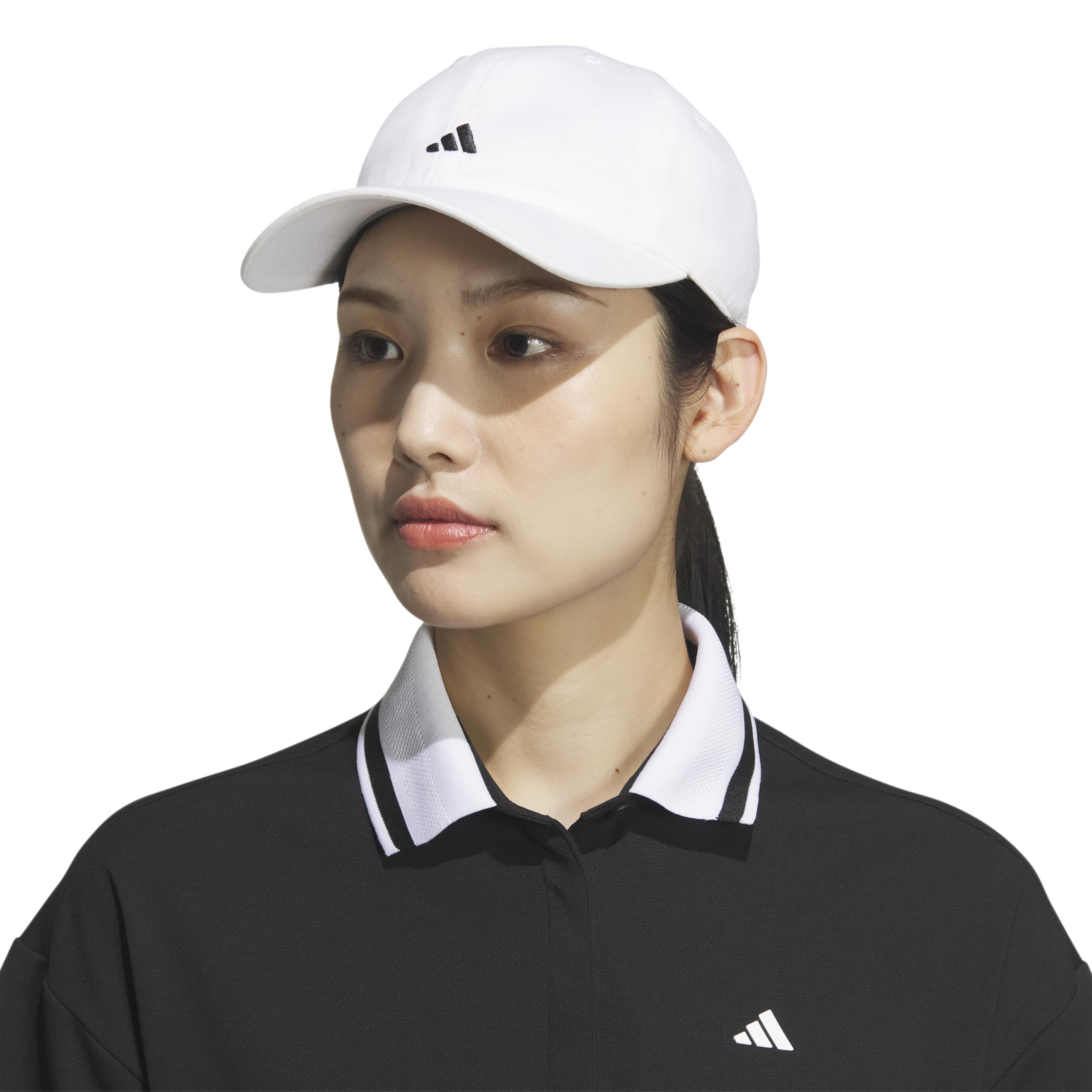 Foto 6 pulgar | Gorra Adidas Saturday Para Mujer, Corte Holgado, Atlética, Blanco/negro - Venta Internacional.