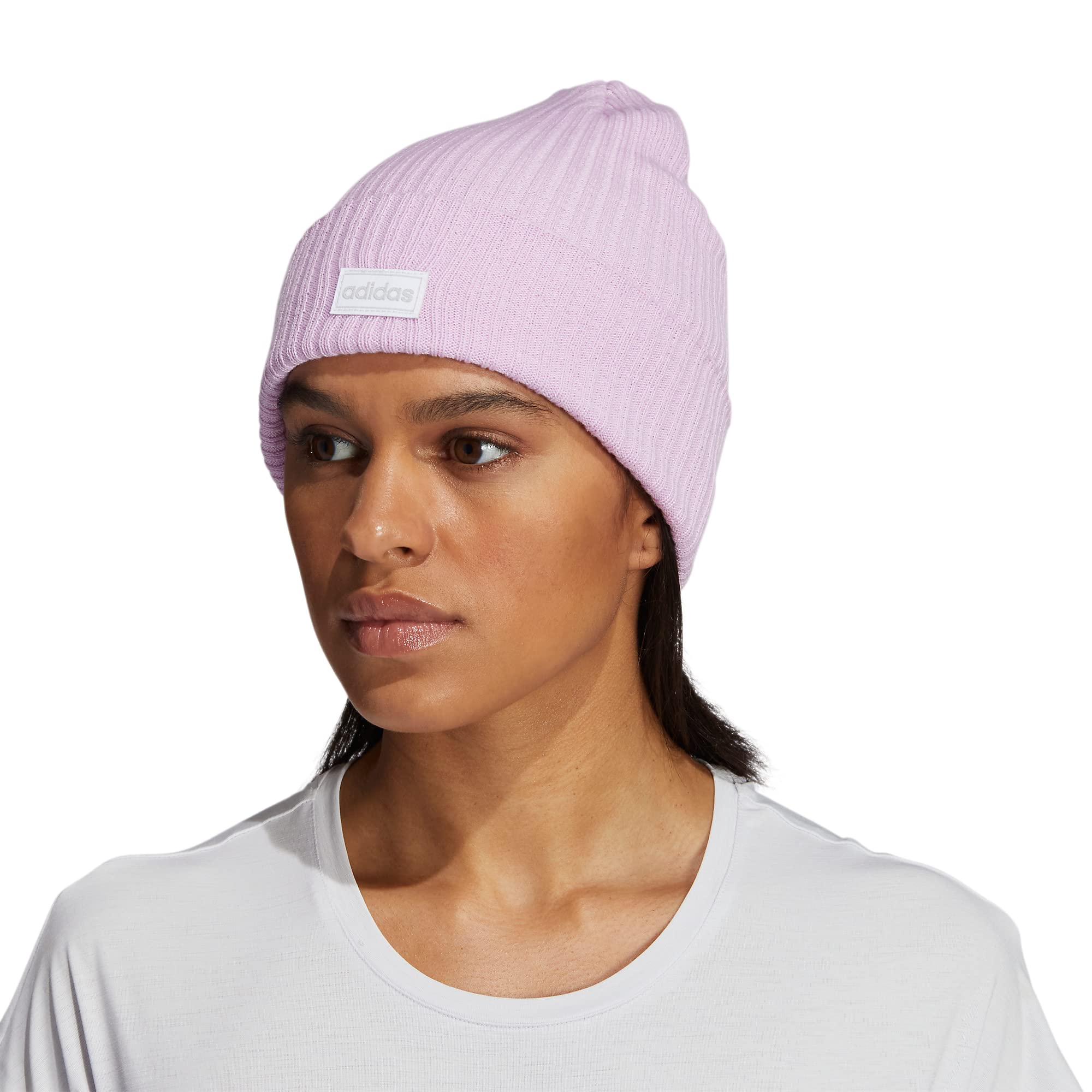 Foto 6 pulgar | Gorro Adidas Bliss Para Mujer, Color Lila, Blanco Y Ónix Transparente - Venta Internacional.