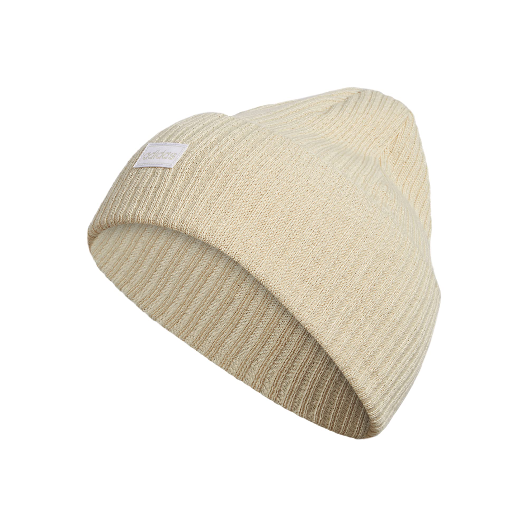 Foto 2 pulgar | Gorro Adidas Para Mujer, 10 Cm, Dobladillo, Alúmina, Color Beige/blanco - Venta Internacional.
