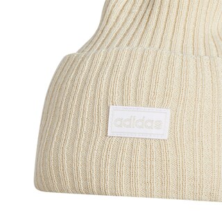 Foto 3 | Gorro Adidas Para Mujer, 10 Cm, Dobladillo, Alúmina, Color Beige/blanco - Venta Internacional.