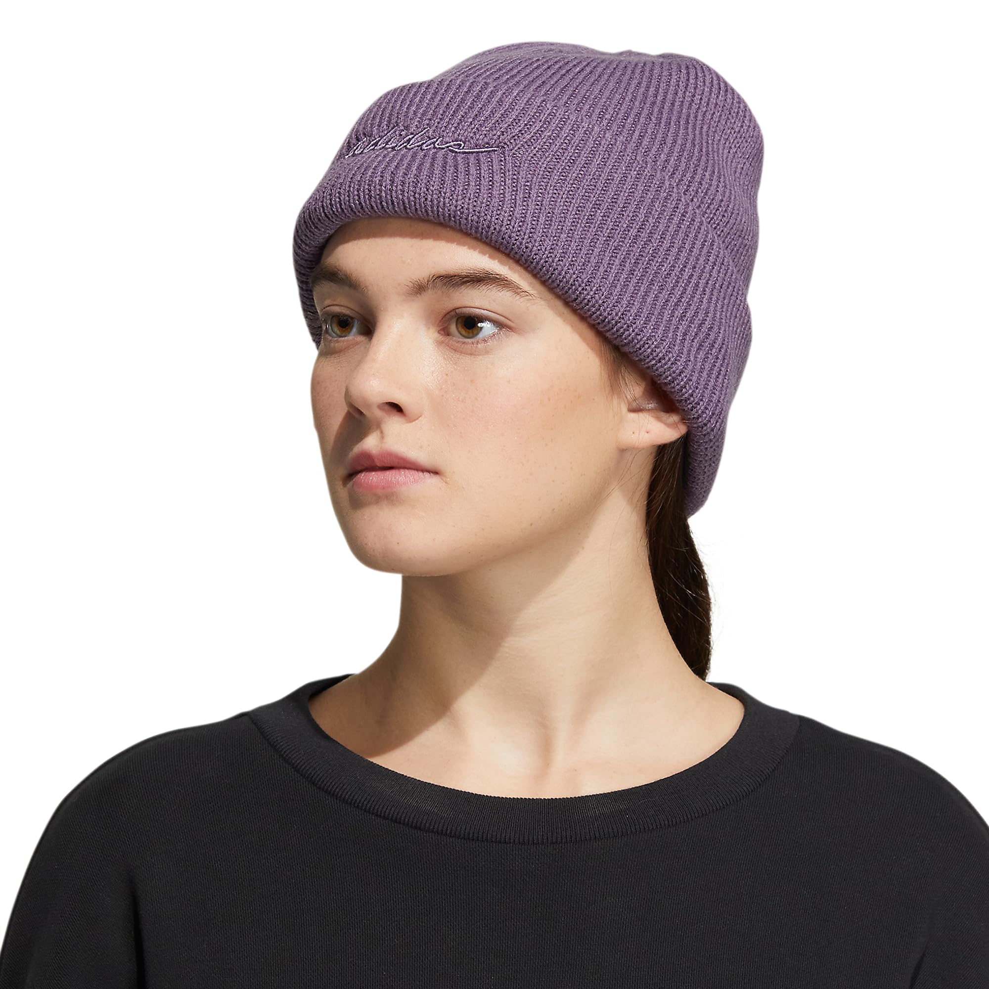 Foto 5 | Gorro Adidas Script Para Mujer, Tejido Acrílico, Color Violeta, Sombra De Invierno - Venta Internacional.