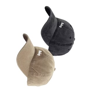 Foto 2 | Gorra De Béisbol Vintage De Algodón Con Sólido 2 Pzs, Belug Beige + Azul Marino