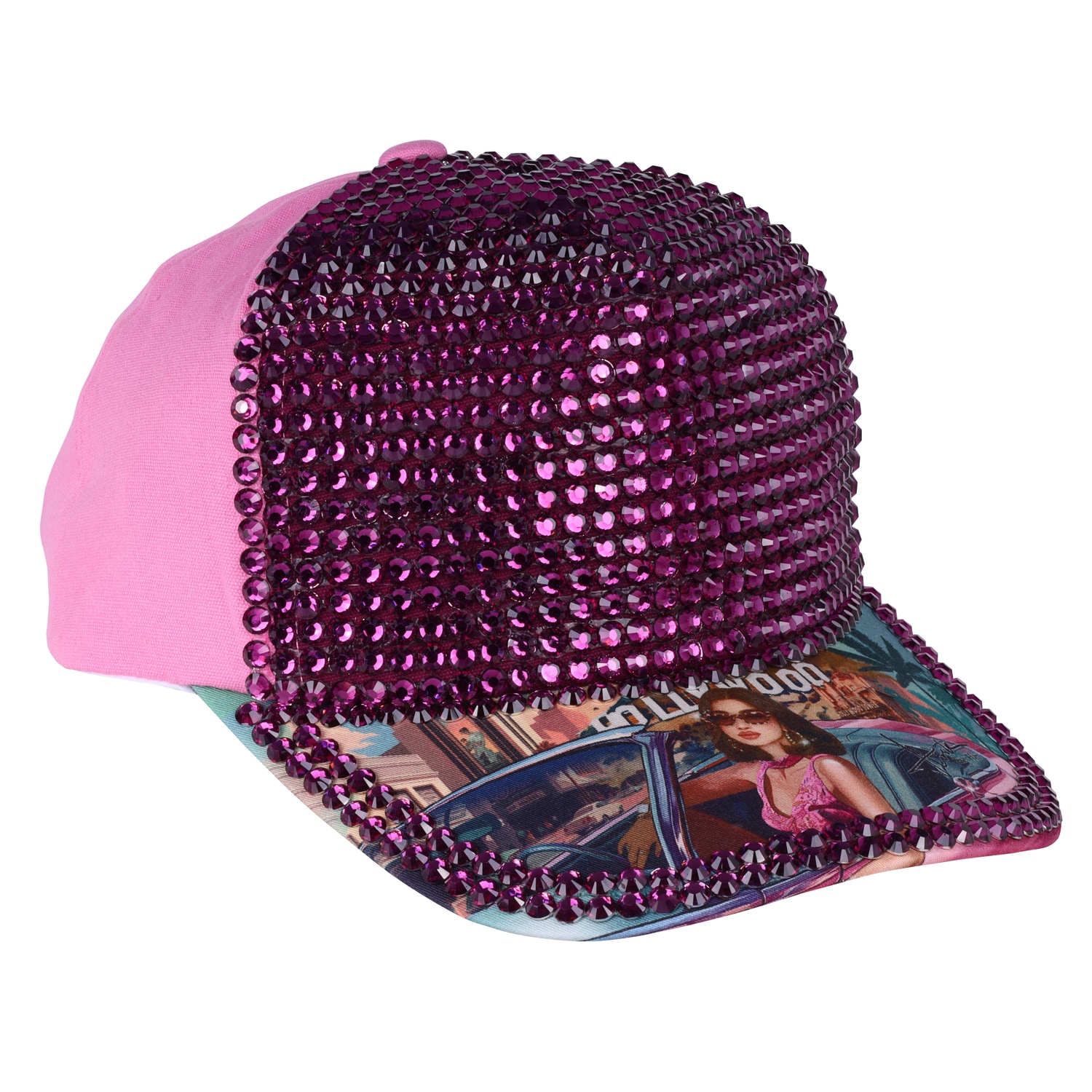 Gorra Nicole Lee Fashion Pedrería Print Hollywood Dr