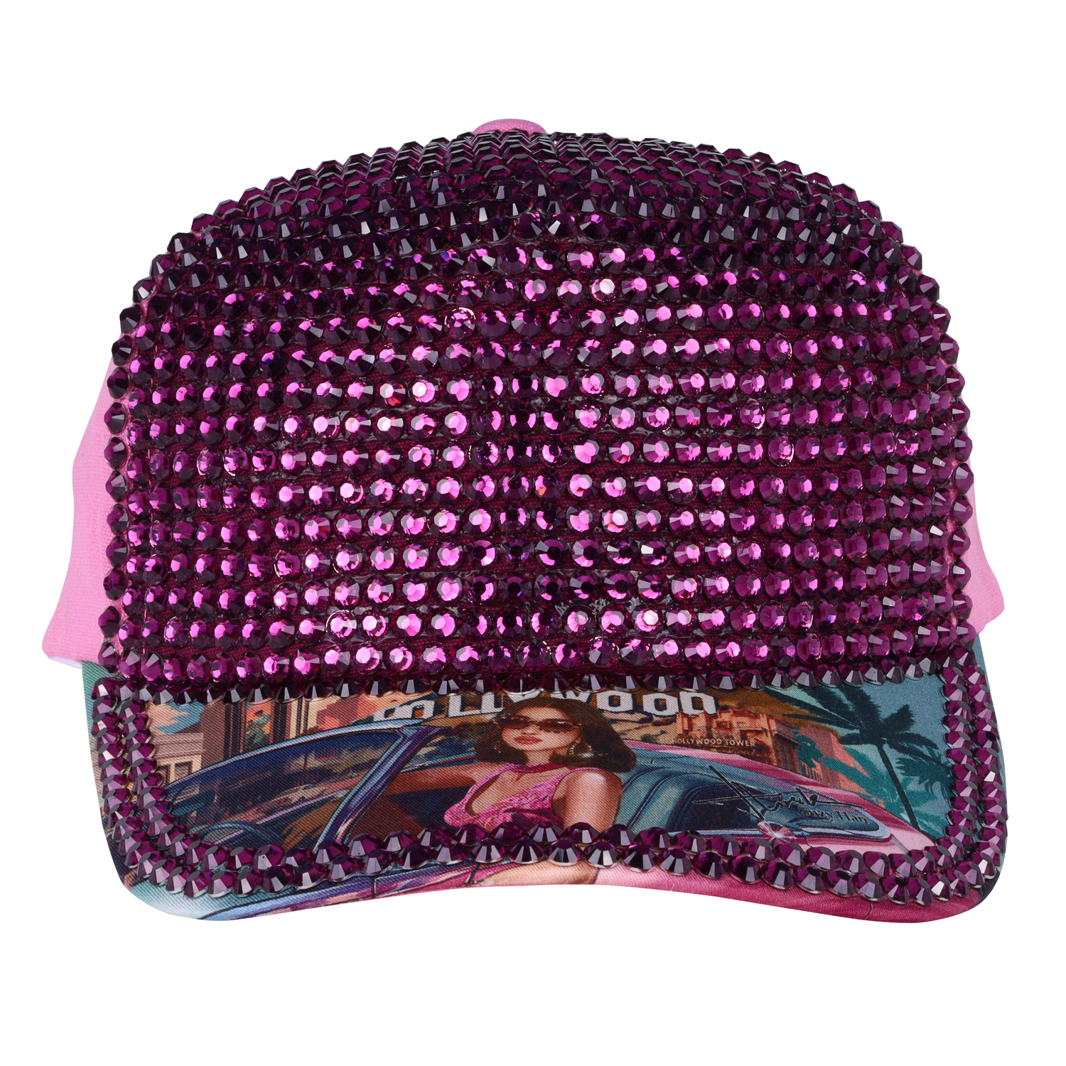 Foto 3 pulgar | Gorra Nicole Lee Fashion Pedrería Print Hollywood Dr
