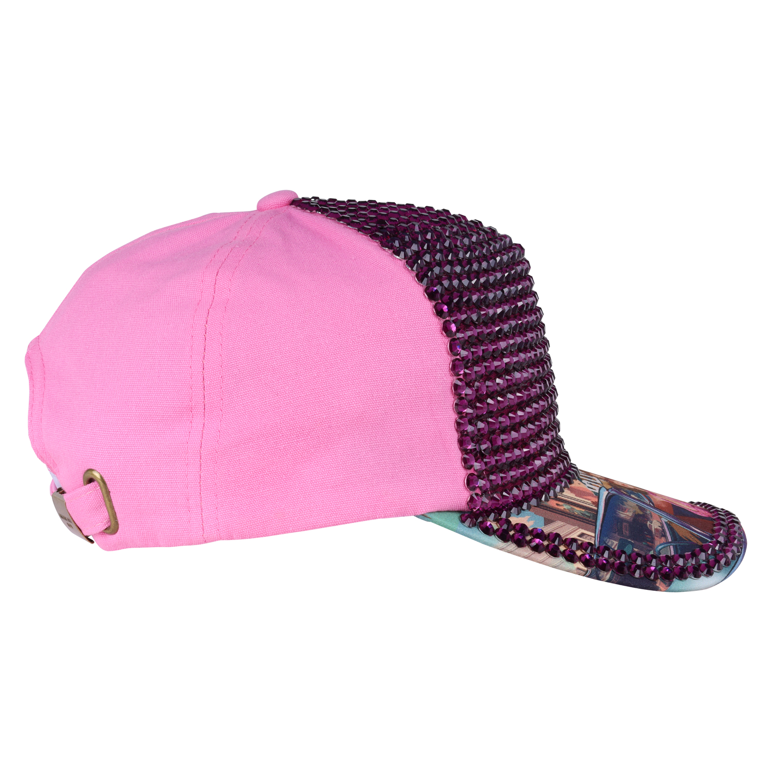Foto 5 pulgar | Gorra Nicole Lee Fashion Pedrería Print Hollywood Dr