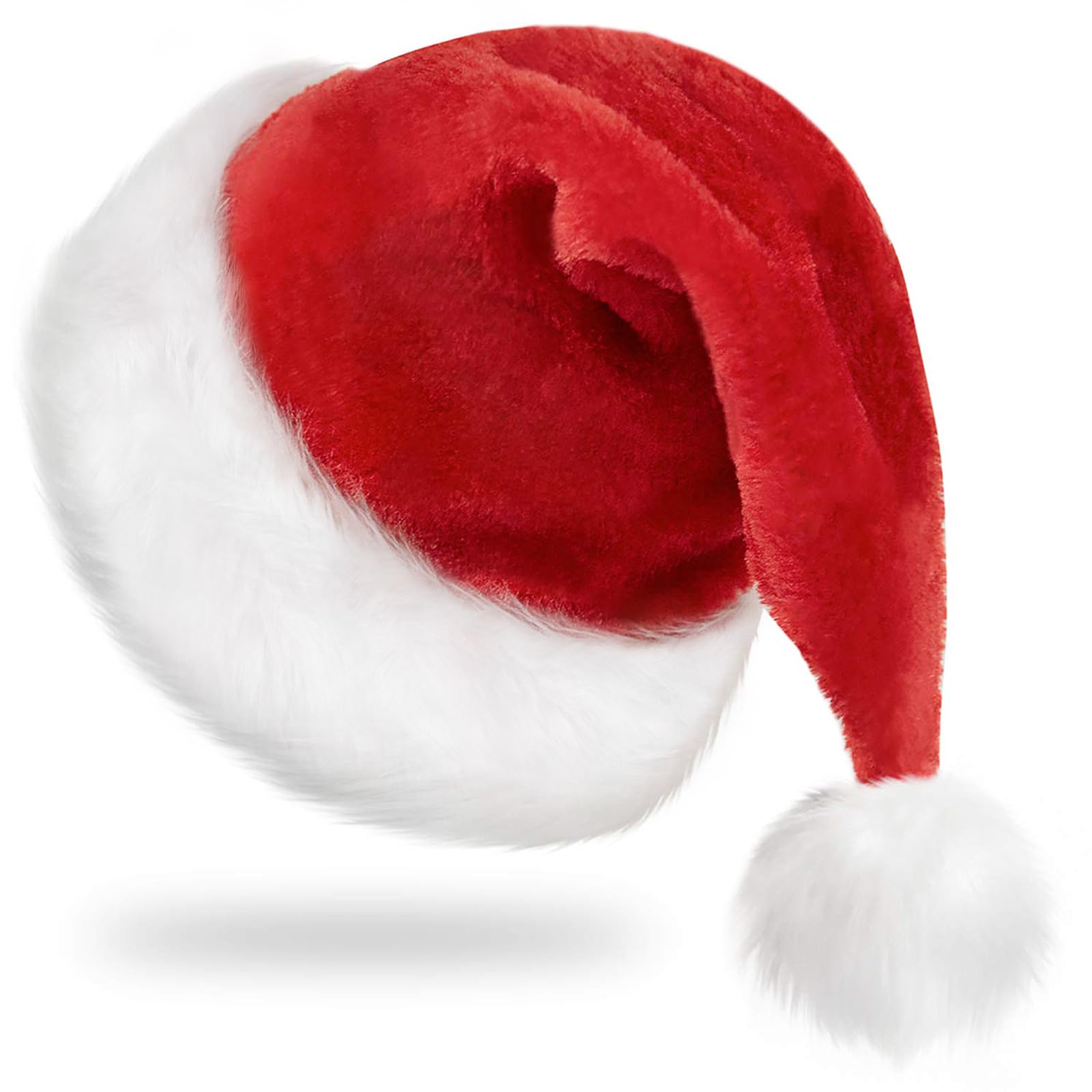 Gorro De Navidad Rjvw, Gorro De Papá Noel, Navidad, Terciopelo, Adulto, Rojo - Venta Internacional.