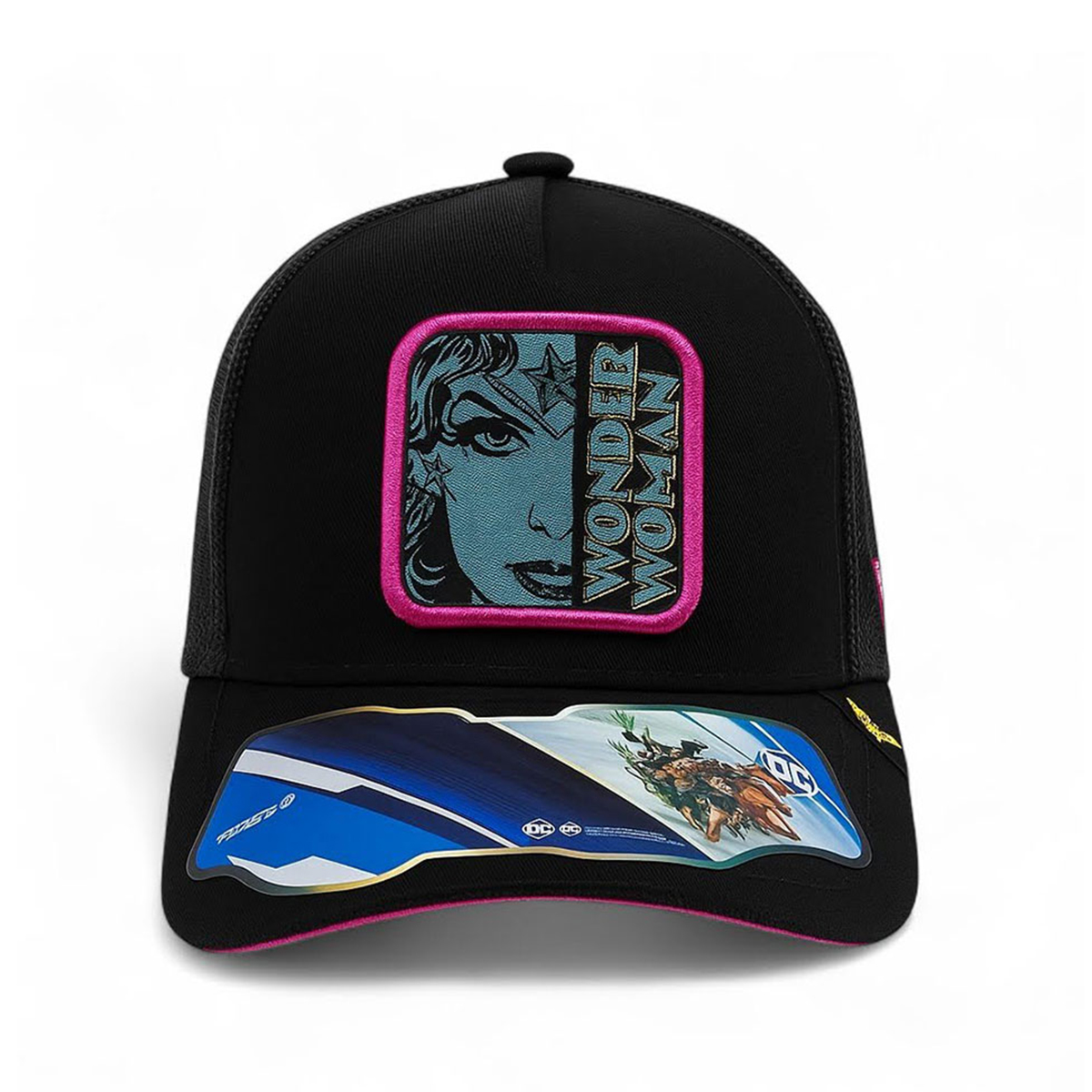 Foto 4 pulgar | Gorra Mujer Maravilla Dc Comics Trucker Ajustable Con Malla